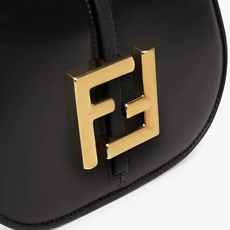 Affordable C'mon Calf Leather Mini Fendi Black In Bag 0606